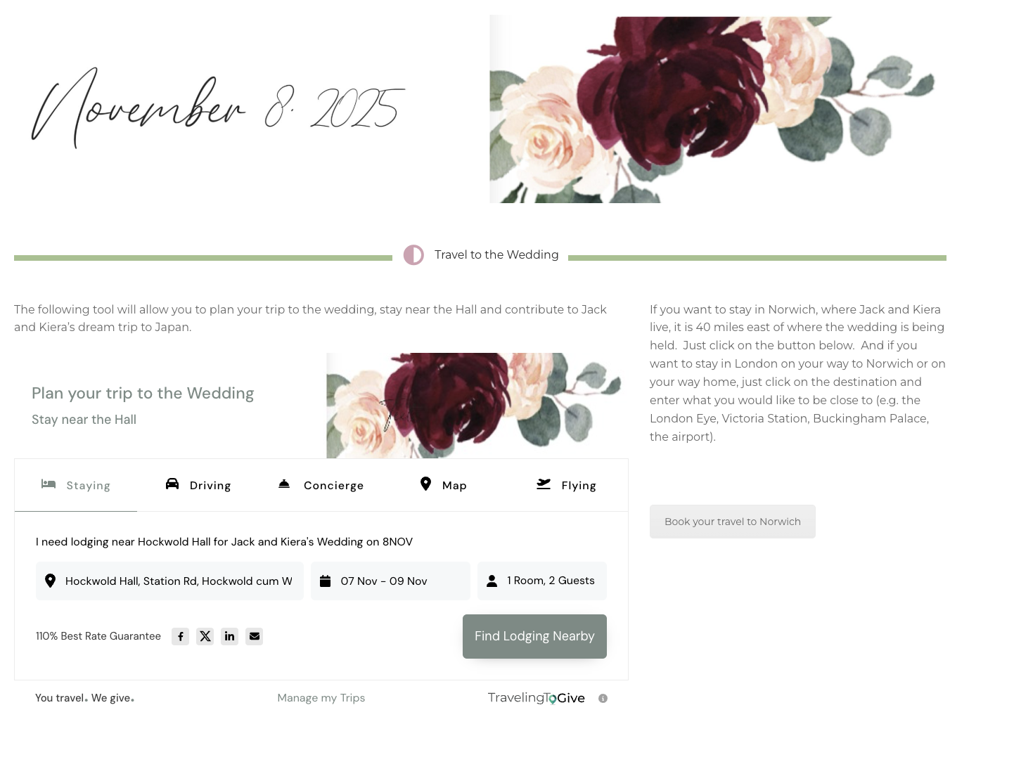 Click to see the tool live - check out the CONCIERGE page